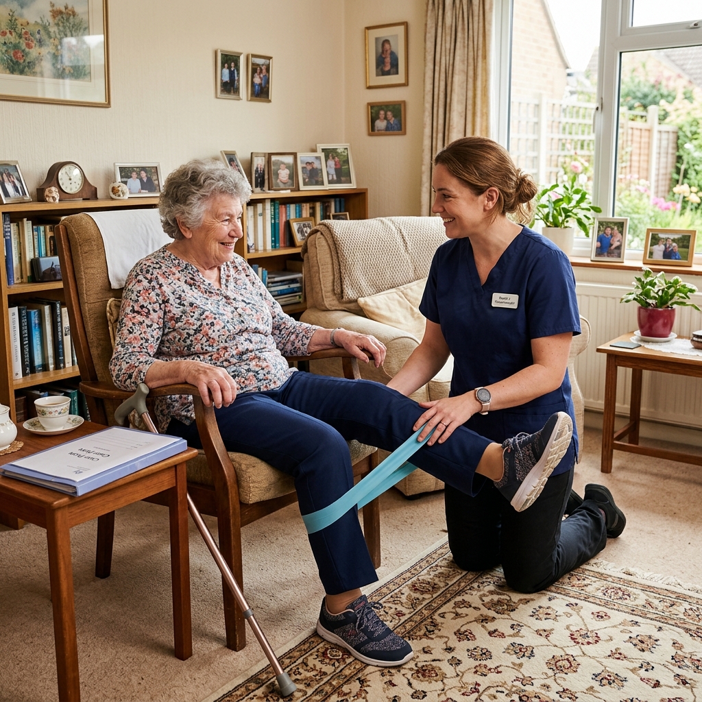 Home visit physiotherapist treatment